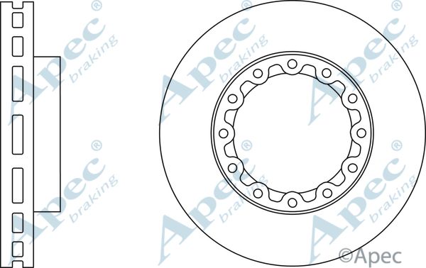 APEC BRAKING Jarrulevy DSK2907